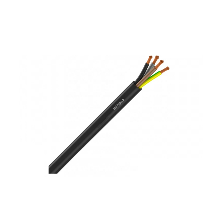 Câble souple HO7RN-F 4G2.5 - Coupe au mètre max. 15 mètres - Réf : CABLERNF4G2.5