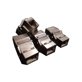 Cofrelec - Jeu de 4 connecteurs RJ45 Câblées - Catégorie C6A - Réf : ART4RJ45C6NU