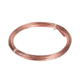 Cablette cuivre nu - Tresse de cuivre nue de 25mm² - Couronne 10m - Réf : CUIVRENU25X10M