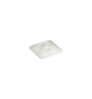 Eur'ohm - Embase adhésive 4,4mm blanche - lot de 100pcs - 43140