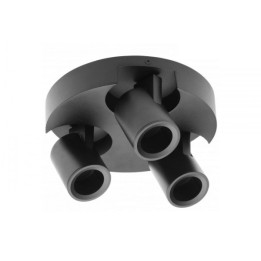 GTV Lighting - Luminaire plafond BLINK 2 - 3xGU10 - Noir - Réf : OS-BLND50W3-00