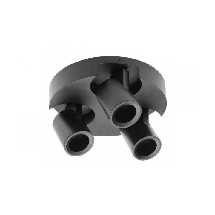 GTV Lighting - Luminaire plafond BLINK 2 - 3xGU10 - Noir - Réf : OS-BLND50W3-00