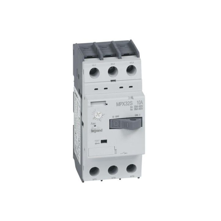 Legrand - Disjoncteur moteur Tripolaire - 6A à 10A - MPX3 32s - Réf : 417310