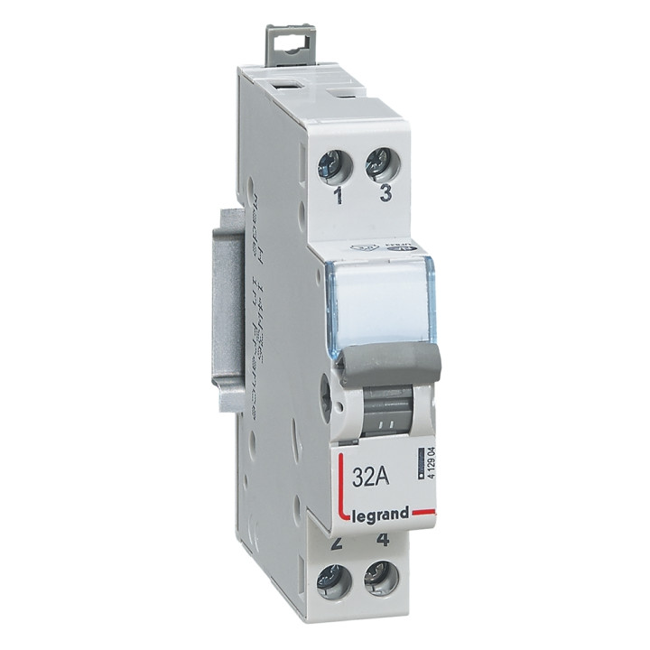 Legrand - Interrupteur inverseur 32A - Interrupteur NO + NF - 1 M - 250V - 412904