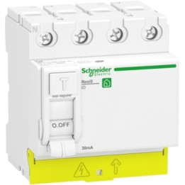 SCHNEIDER - Resi9 XP - interrupteur différentiel - 4P - 40A - 30mA - Type A - peignable - Réf : R9PRA440
