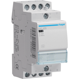 Hager - Contacteur 25A, 4F, 230V - ESC425