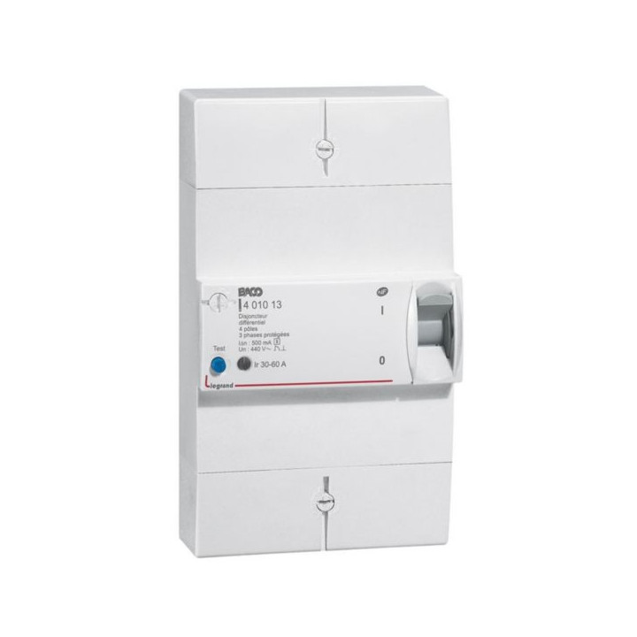 Legrand - Disjoncteur de branchement ERDF - 4P 30/60A 500 MA Sélectif - Réf.: 401013