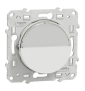 Schneider Odace - Poussoir Porte Etiquette - Blanc - Réf : S520266