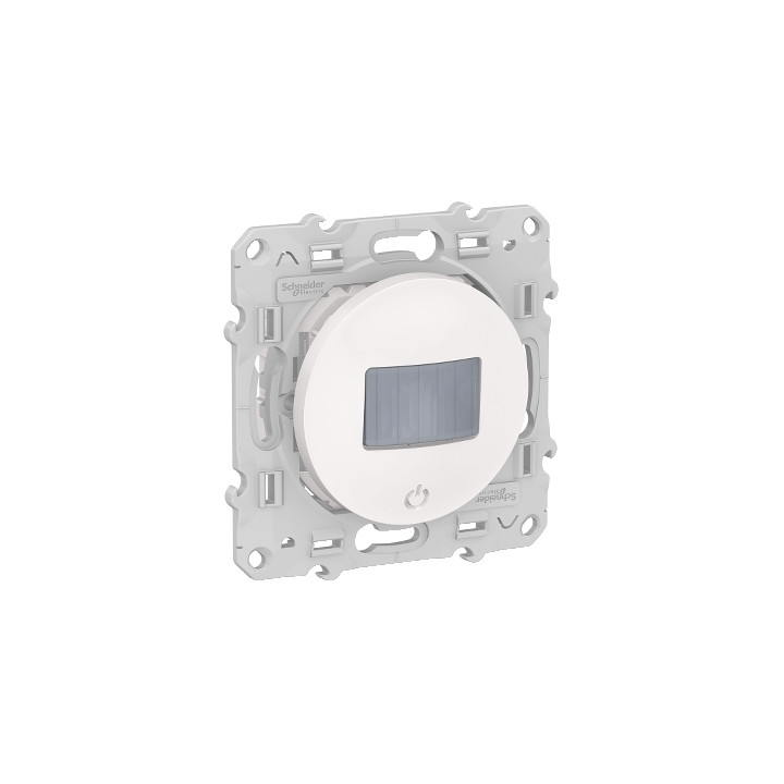 Schneider Odace - Détecteur de présence et mouvement - Blanc - 3 fils toutes charges - S520525
