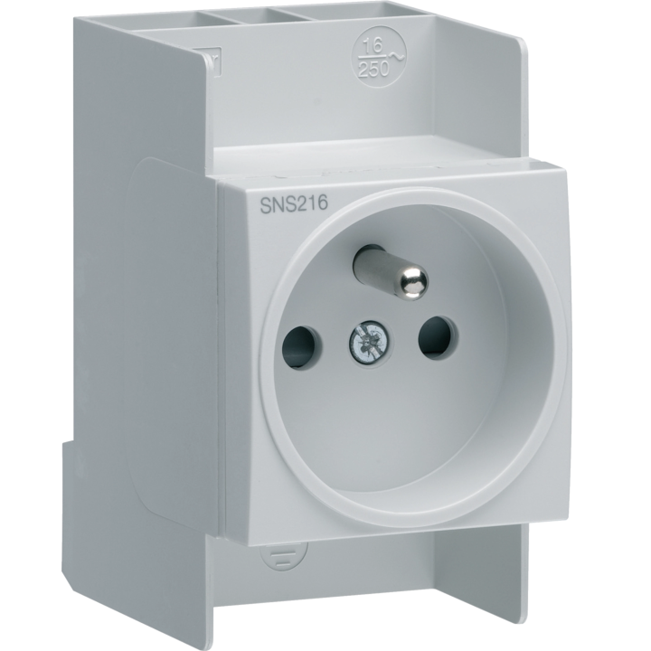 Hager - Prise modulaire 2P+T 16A - SNS216