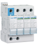 Hager - Parafoudre 4P débrochable 40KA type 2 avec voyant fin de vie - SPN440D