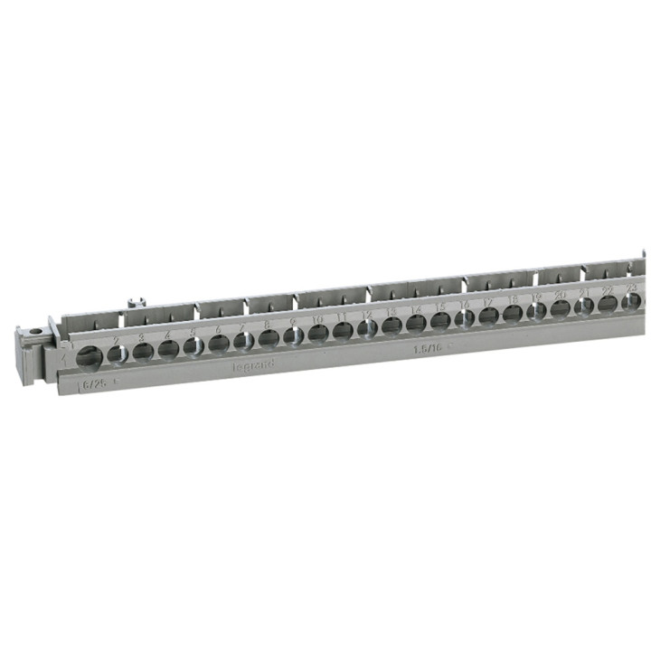 Legrand - Support de borniers - vide - 35 trous - L. 276 mm - 004817