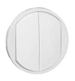 Legrand Céliane - Enjoliveur double allumage blanc - 068002