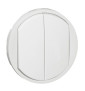 Legrand Céliane - Enjoliveur double allumage blanc - 068002