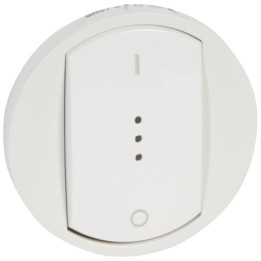 Legrand Céliane - Enjoliveur interrupteur bipolaire 20A à voyant blanc - 068023