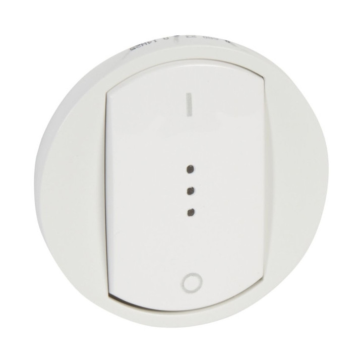 Legrand Céliane - Enjoliveur interrupteur bipolaire 20A à voyant blanc - 068023
