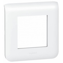 Legrand Mosaic - Plaque 2 modules - 1 poste - Réf : 078802