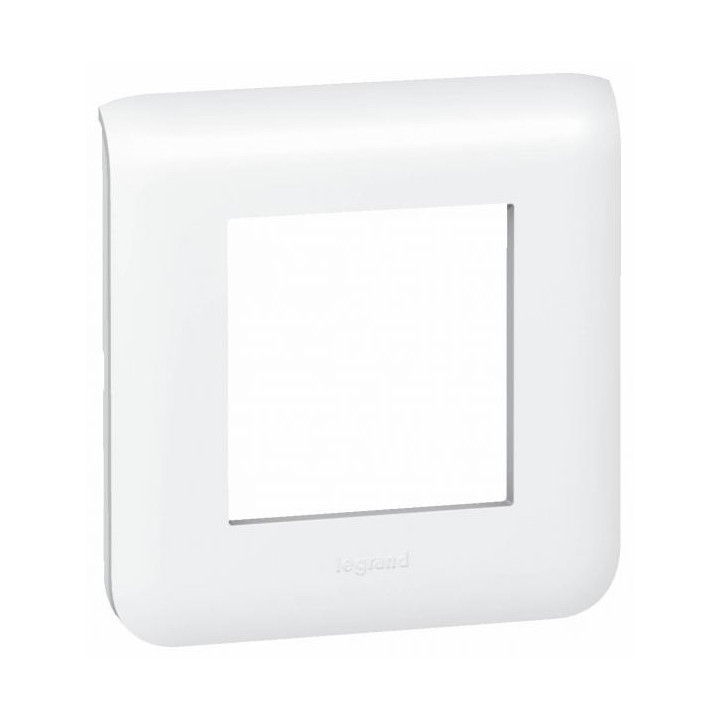 Legrand Mosaic - Plaque 2 modules - 1 poste - Réf : 078802