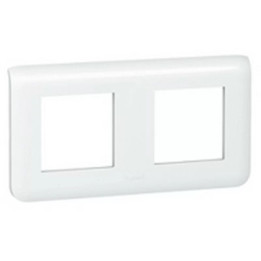 Legrand Mosaic - Plaque 2 x 2 modules - 2 postes (4M) - horizontal - 078804