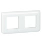 Legrand Mosaic - Plaque 2 x 2 modules - 2 postes (4M) - horizontal - 078804