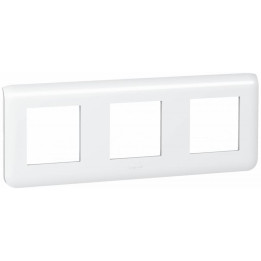 Legrand Mosaic - Plaque 3 x 2 modules - 3 postes (6M) - horizontal - 078806