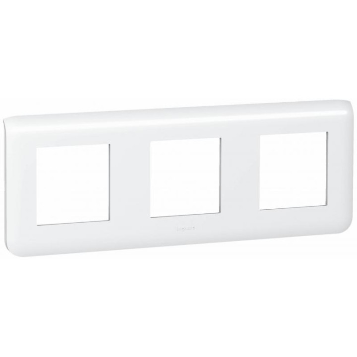 Legrand Mosaic - Plaque 3 x 2 modules - 3 postes (6M) - horizontal - 078806