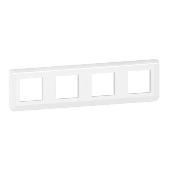 Legrand Mosaic - Plaque 4 x 2 modules - 4 postes (8M) - horizontal - 078808