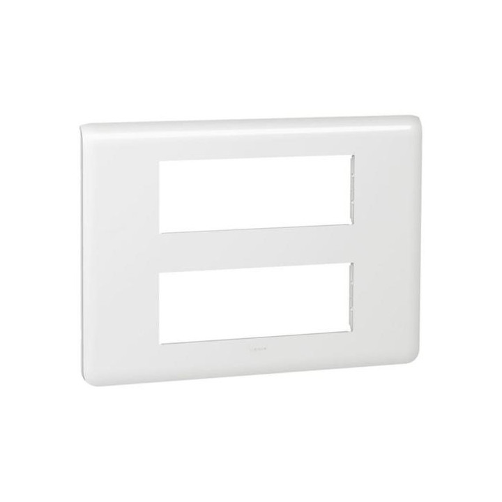 Legrand Mosaic - Plaque 2 x 6 modules - Blanc - 078836