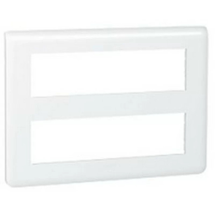 Legrand Mosaic - Plaque 2 x 8 modules - Blanc - 078837