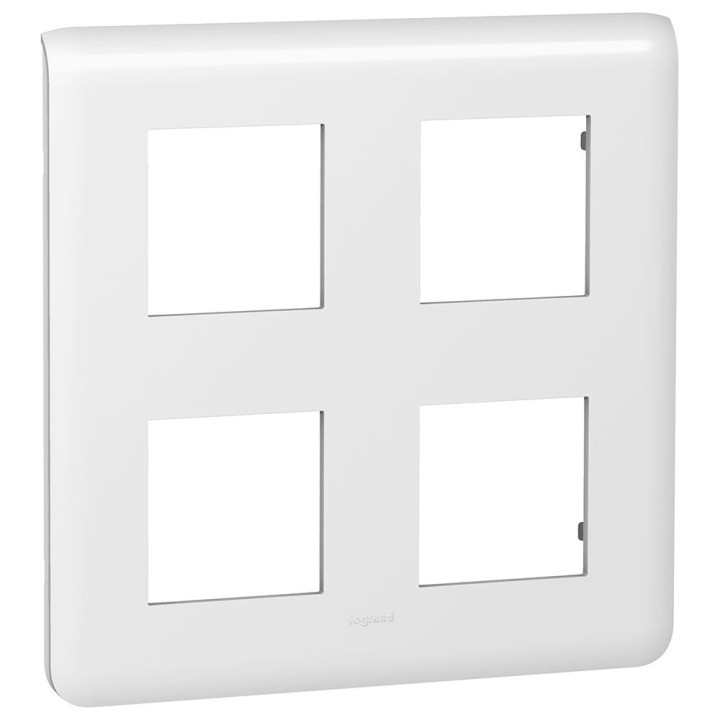 Legrand Mosaic - Plaque 2 x 2 x 2 modules - Blanc - 078838