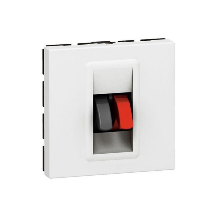 Legrand Mosaic - Prise Haut-parleur - 2 modules - Réf : 078751