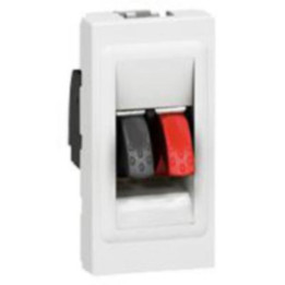 Legrand Mosaic - Prise Haut-parleur - 1 module - Réf : 078750