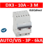 Legrand - Disjoncteur DX³6000 10kA arrivée auto départ vis 3P - 10A - courbe D - 408074