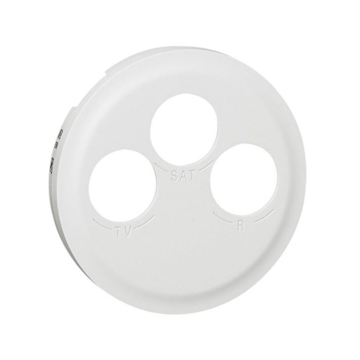 Legrand Céliane - Enjoliveur TV-R-Sat blanc - 068285