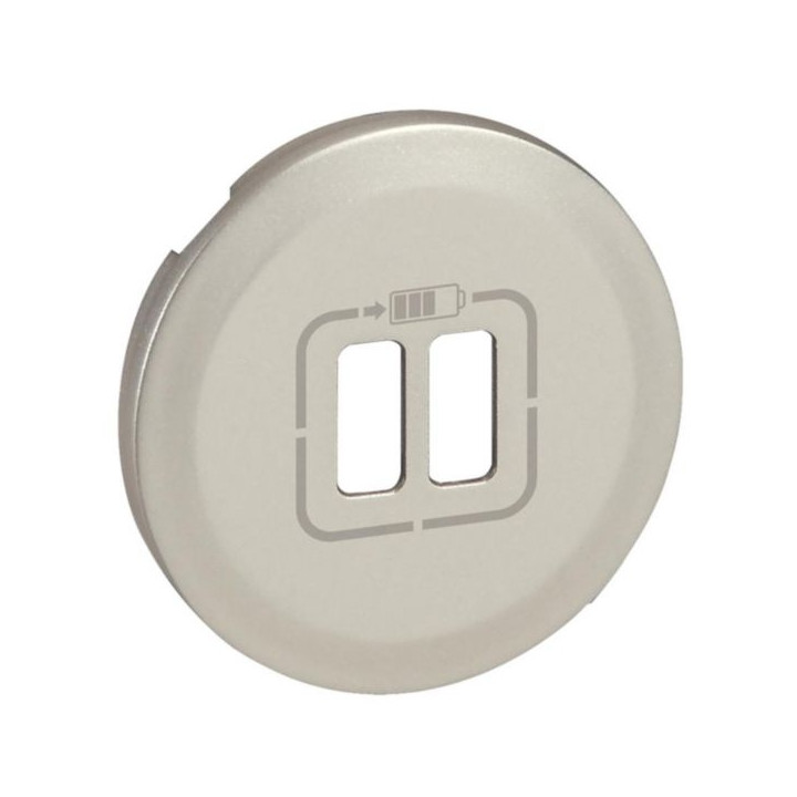 Legrand Céliane - Enjoliveur Céliane pour chargeur double USB Type-A - finition titane - 068556