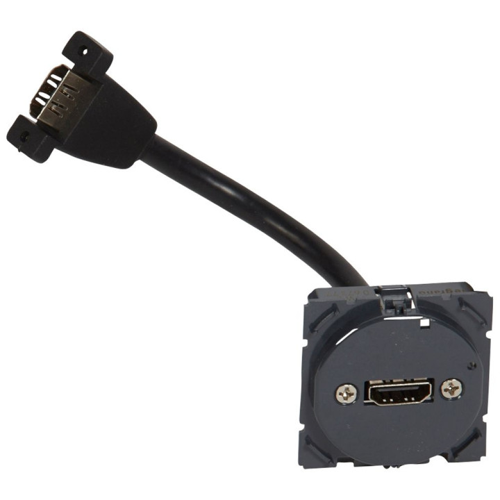 Legrand Céliane - Mécanisme Prise HDMI Audio/video Type A - pré-connectorisée - 067377