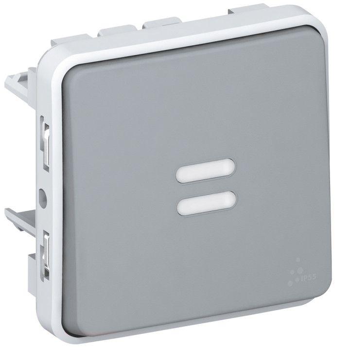 Legrand Plexo - Va et Vient - Témoin - Gris - Réf : 069514
