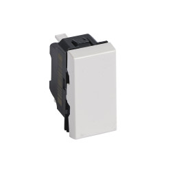 Legrand Mosaic - Poussoir inverseur 6A 250V~ Mosaic 1 module - blanc - 077031