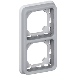 Legrand Plexo - Support  gris encastrable pour Plexo composable - Vert. - 2 postes - 069685