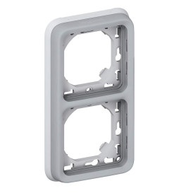 Legrand Plexo - Support  gris encastrable pour Plexo composable - Vert. - 2 postes - 069685