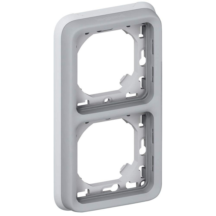 Legrand Plexo - Support  gris encastrable pour Plexo composable - Vert. - 2 postes - 069685