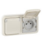 Legrand Plexo - Prises 2x2P+T horizontal précâblées  Plexo composable blanc - 16 A - 250 V - 069642