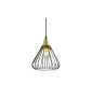 GTV - Plafonnier TESS-2394 - E27 - 40W - IP20 - 220-240VAC - Noir/Doré - Réf : OS-TESS-11-DEC
