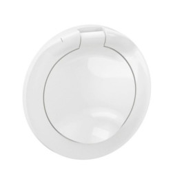 Legrand - Céliane 2024 - Enjoliveur PC 2P+T à volet - Blanc - IP44 - Réf : CB8111