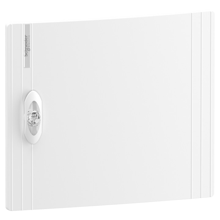 Schneider - Porte opaque blanche coffret PRAGMA IP40/IK09 - 1 rangée de 13 modules - 13M - PRA16113