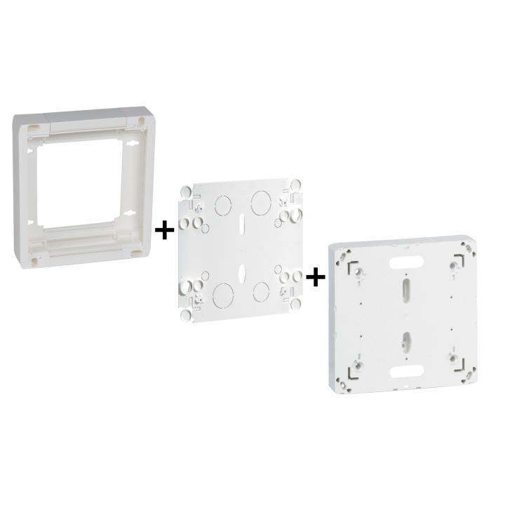 Legrand - Lot platine DB avec fond isolant + réhausse - Grand volume câblage - Réf : 401191+401193+401380