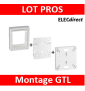 Legrand - Lot platine DB avec fond isolant + réhausse - Grand volume câblage - Réf : 401191+401193+401380