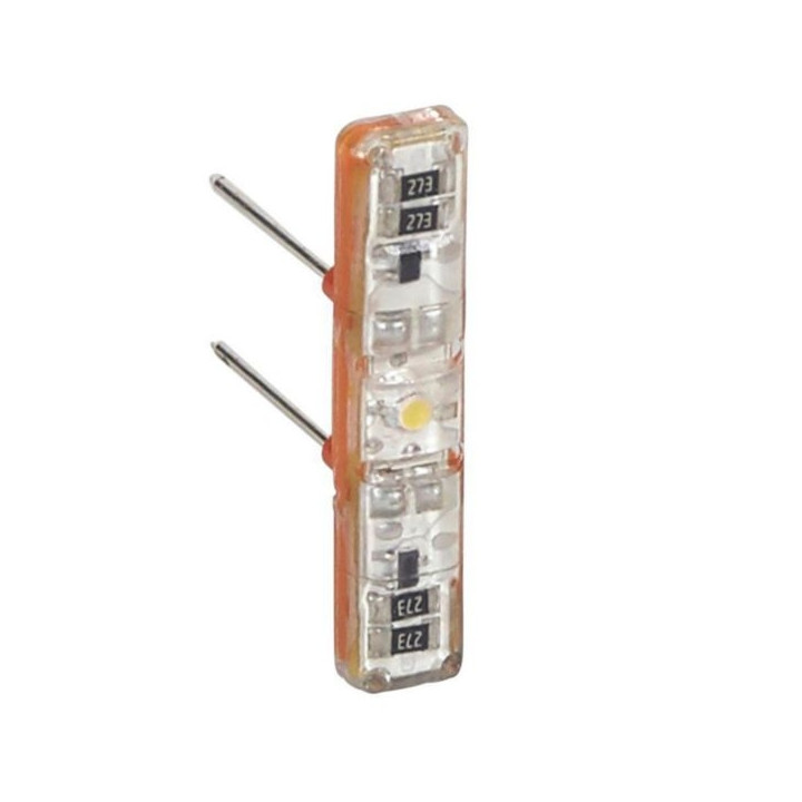 Legrand - Voyant témoin 230V Céliane - 3mA - brochable à LEDs blanches - Réf : 067685