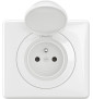 Legrand - Céliane 2024 - Prise de courant étanche complet - Blanc - IP44 - Réf : CG8111