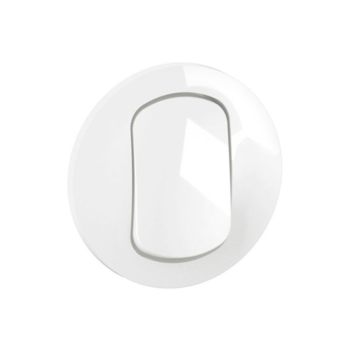 Legrand - Céliane 2024 - Poussoir étanche complet - Blanc - IP44 - Réf : 080251 + CM0031 + CP2701 + CB8001